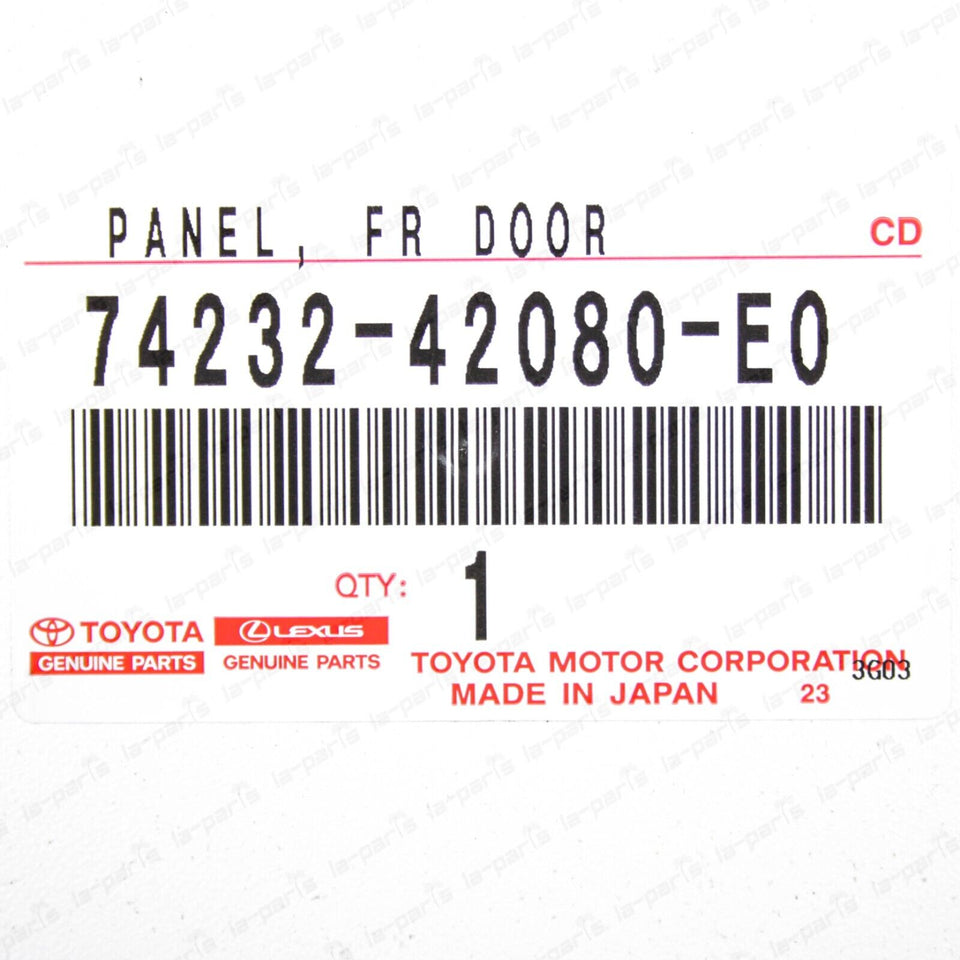 New Genuine Toyota 01-05 RAV4 Tan Driver Door Armrest Base Panel 74232-42080-E0