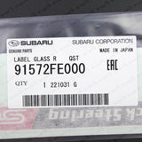 Genuine Subaru 02-07 Impreza WRX STi GDB Rear Quick Steering STi Decal Sticker