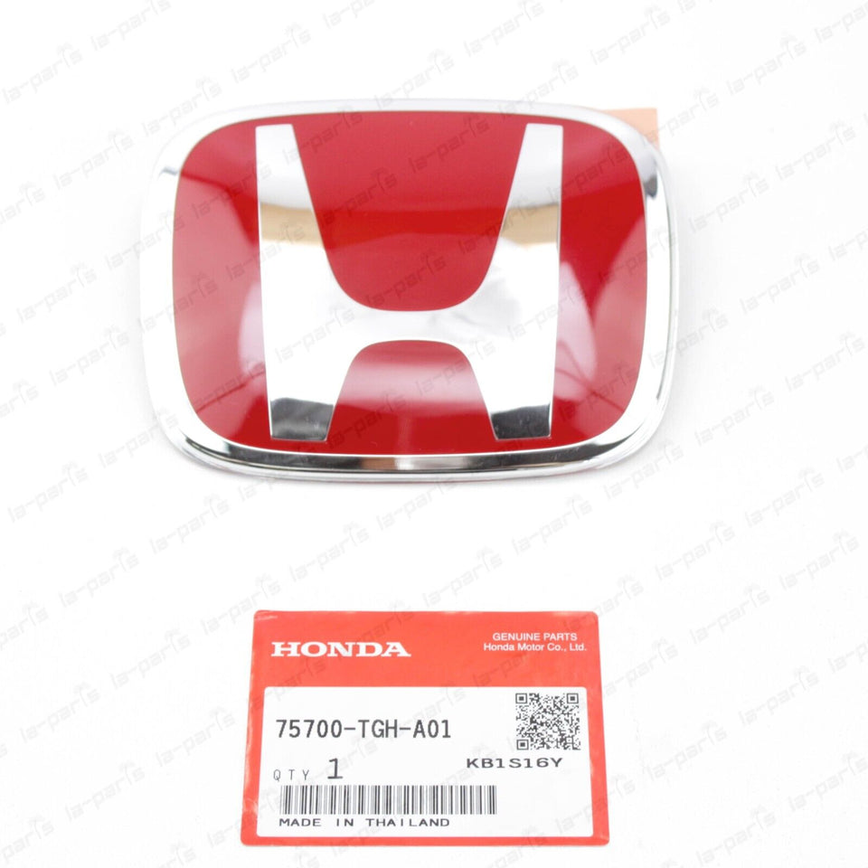 Genuine Honda Civic 2017-2019 5D Hatchback Type-R Red Front Emblem 75700-Tgh-A01