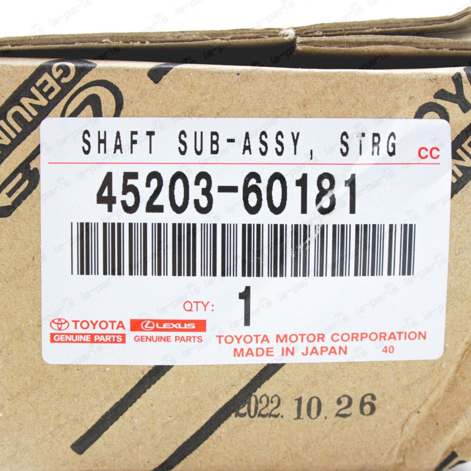Genuine Toyota 10-21 4Runner Lexus GX460 Lower Steering Column Shaft 4 ...