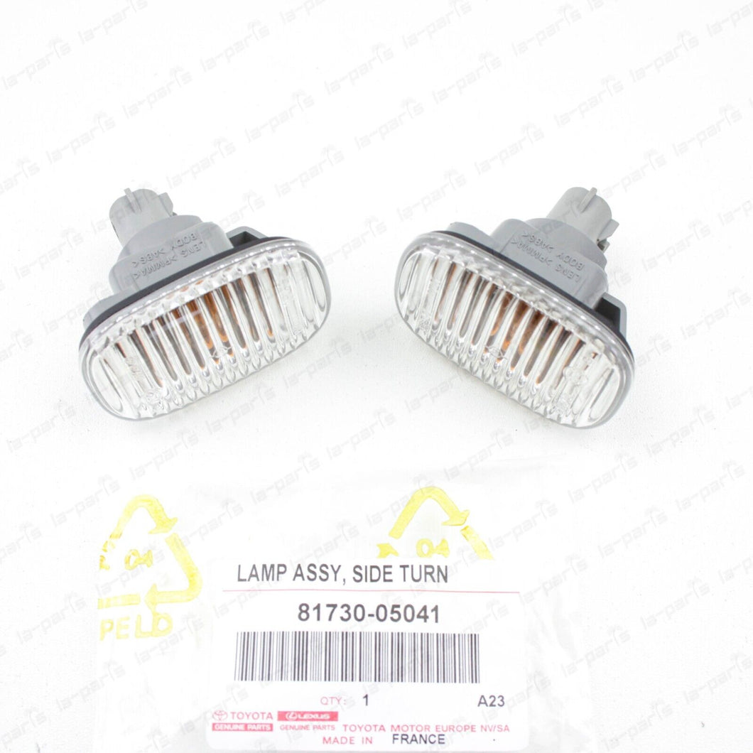 New Genuine OEM Toyota 93-98 Supra JZA80 Clear Fender Side Marker Lights PAIR