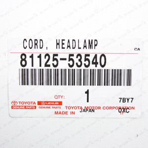 New Genuine OEM Lexus IS250 IS350 ISF Headlamp Wire Harness Cord 81125-53540