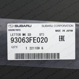New Genuine Subaru 2004 Impreza WRX STi GDB Side Front Door STi Decals Stickers