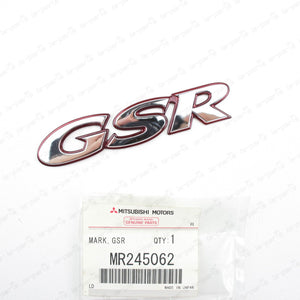 Genuine Mitsubishi Lancer Evolution 4 5 CN9A CP9A Rear Silver GSR Badge Emblem