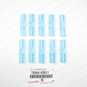 New Genuine Lexus GX460 IS F IS250 Windshield Molding Clip 75545-53011 Set Of 10
