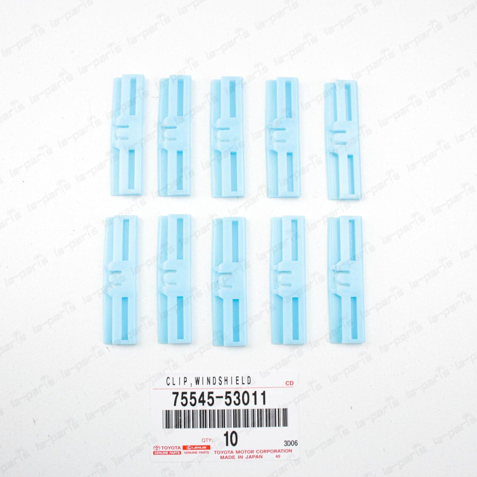 New Genuine Lexus GX460 IS F IS250 Windshield Molding Clip 75545-53011 Set Of 10