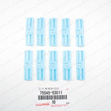 New Genuine Lexus GX460 IS F IS250 Windshield Molding Clip 75545-53011 Set Of 10