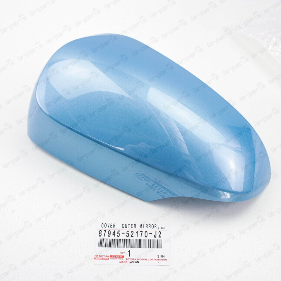 Genuine Toyota 12-19 Prius "C" Driver Mirror Cover Cool Soda 87945-52170-J2