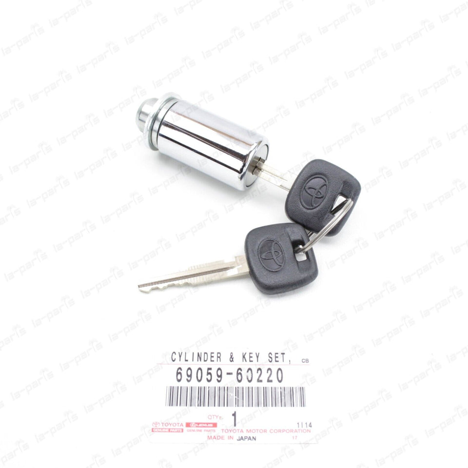 New Genuine Toyota Fj Cruiser Cylinder & Key Set Spare Wheel Lock 69059-60220
