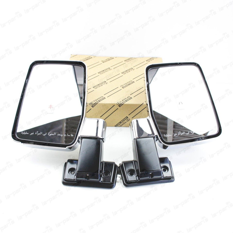 New Genuine OEM Toyota Land Cruiser HZJ79 GRJ71 Outer Rear View Mirror PAIR