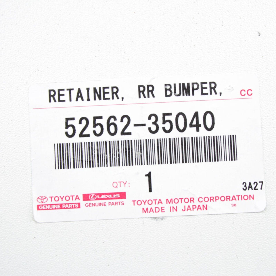 New Genuine Toyota 10-21 4Runner Passenger Side Rear Bumper Retainer 52562-35040