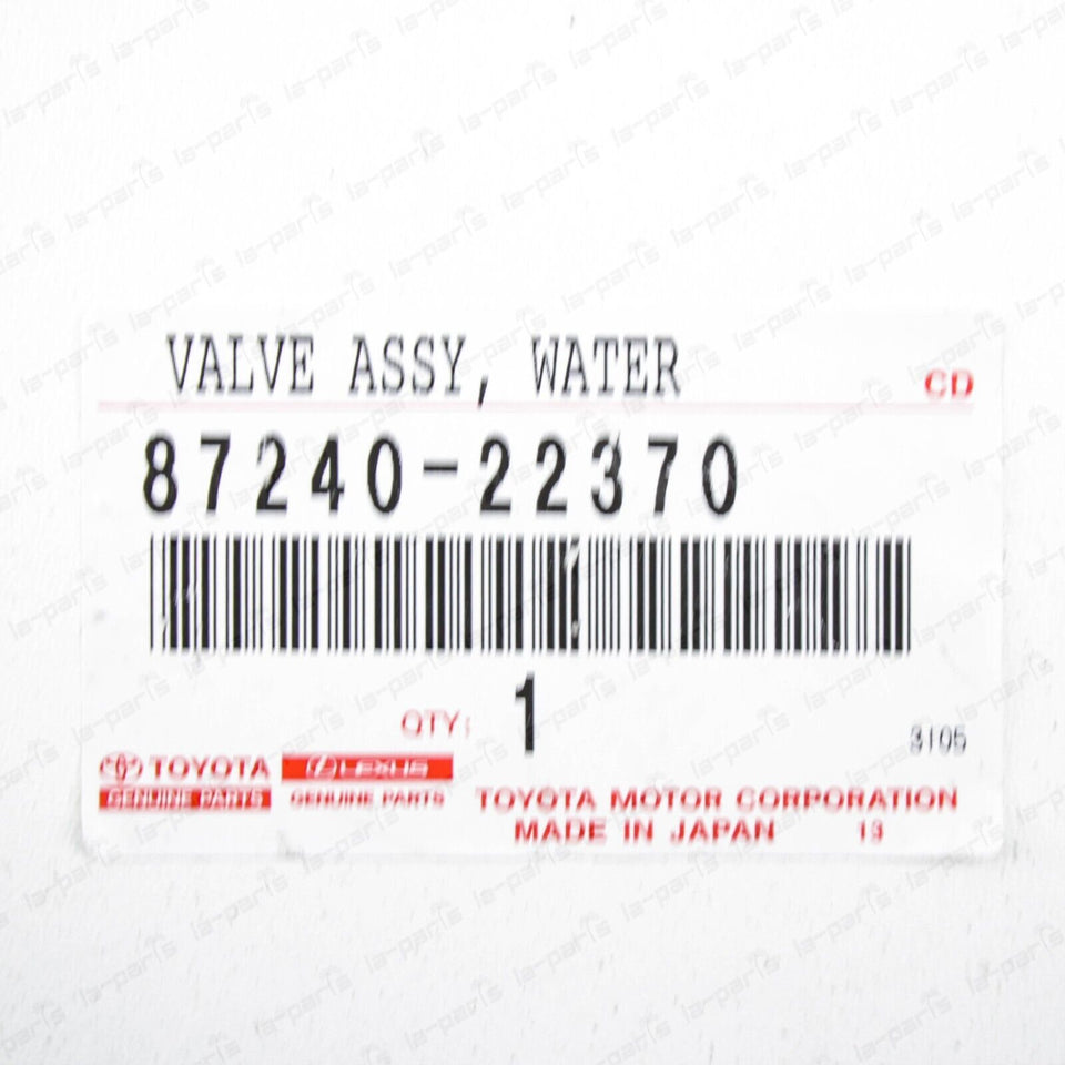 Genuine Toyota Mark2 Chaser Cresta JZX100 Heater Water Valve Assy 87240-22370