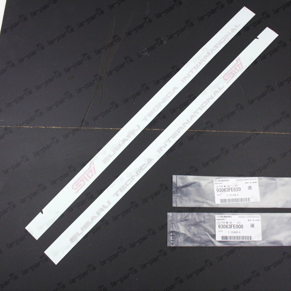 New Genuine Subaru 2004 Impreza WRX STi GDB Side Front Door STi Decals Stickers