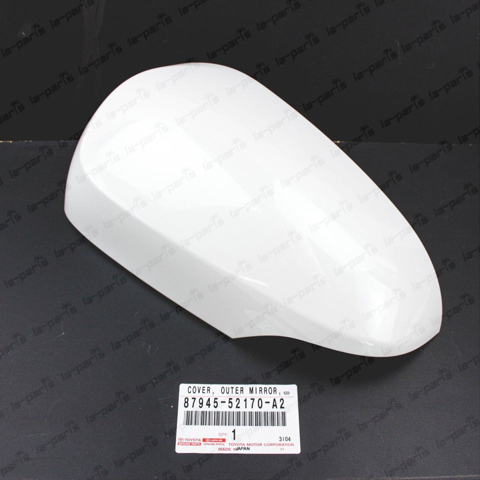 Genuine Toyota Prius "C" Driver Mirror Cover 082 White Pearl 87945-52170-A2