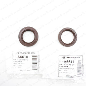 JDM Musashi Japan For Honda Acty HH5 HH6 HA6 HA7 Front Crank & Cam Oil Seals Set
