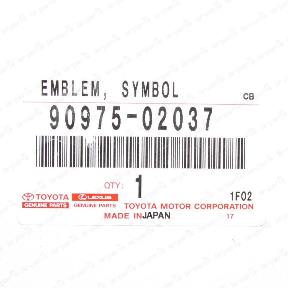 New Genuine OEM Toyota 02-06 Camry 03-08 Corolla Rear Trunk Emblem 90975-02037