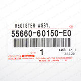 Genuine Toyota Prado Lexus GX470 Dash Register AC Heater Air Vent 55660-60150-E0