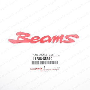 Genuine Toyota 01-05 Lexus IS300 Altezza SXE10 Red "Beams" Engine Emblem Badge