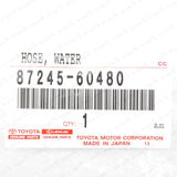 New Genuine Toyota Land Cruiser FZJ80 LX450 Inlet Heater Water Hose 87245-60480