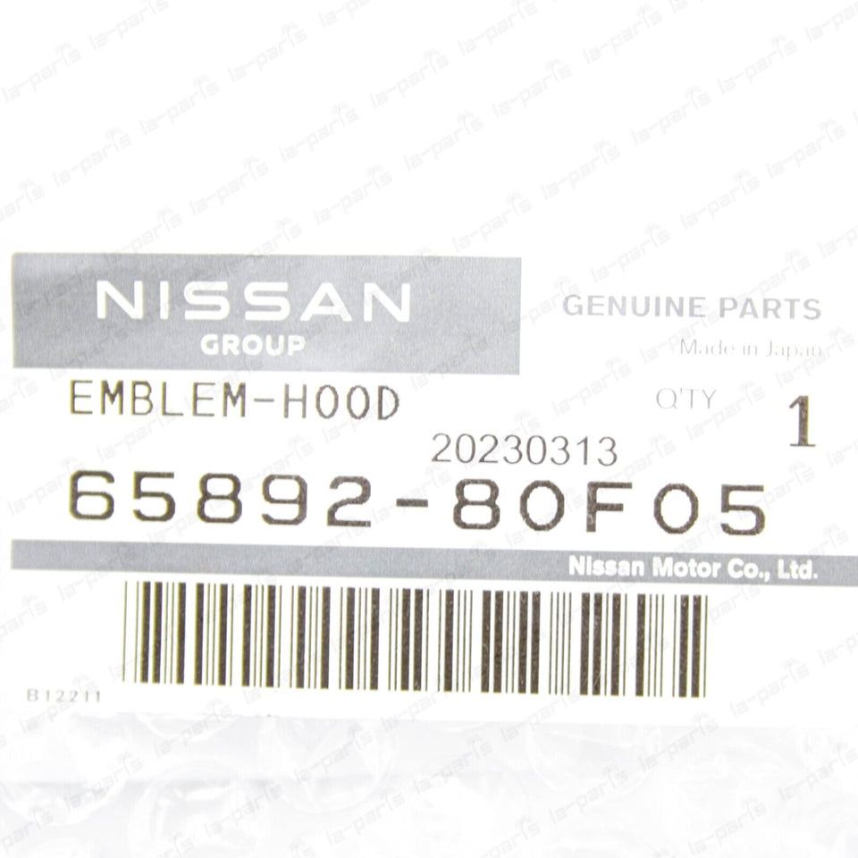 New Genuine Nissan S14 240SX JDM Silvia Red S Hood Emblem Badge 65892-80F05