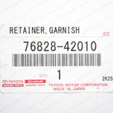 New Genuine Toyota 15-18 Rav4 Back Door Garnish Center Retainer 76828-42010