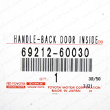 New Genuine Toyota LC 100 Lexus LX450 LX470 Back Door Tail Gate Inside Handle