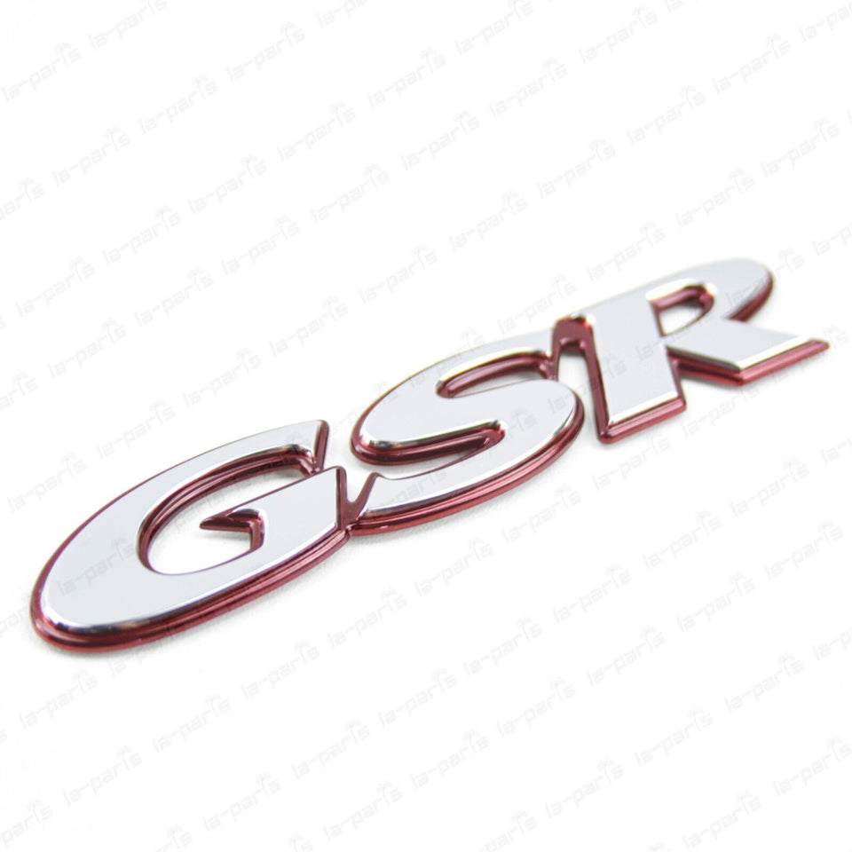 Genuine Mitsubishi Lancer Evolution 4 5 CN9A CP9A Rear Silver GSR Badge Emblem