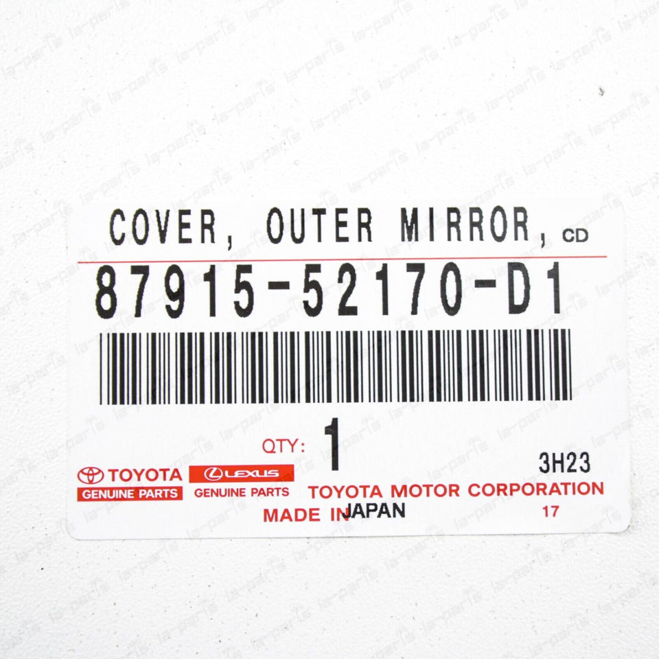 Genuine Toyota 12-19 Prius "C" Passenger Mirror Cover Super Red 87915-52170-D1